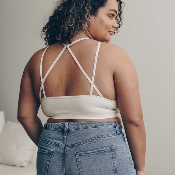 Seamless High Neck Strappy Back Brami Plus - Picture 9 of 11